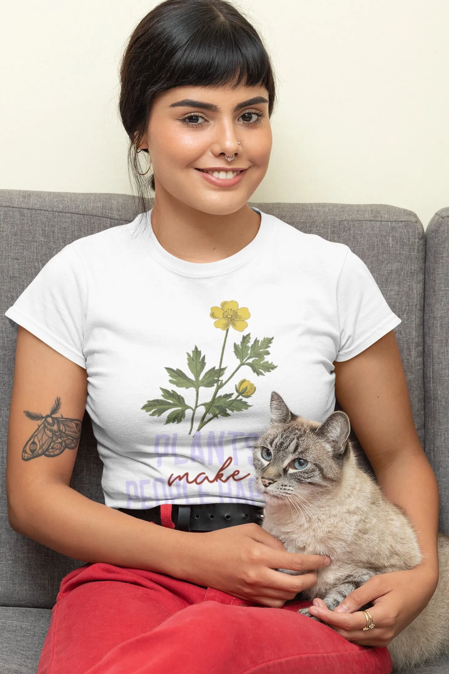 Plants Make People Happy Inspi - огляд і ціна Plant Parent T Shirt